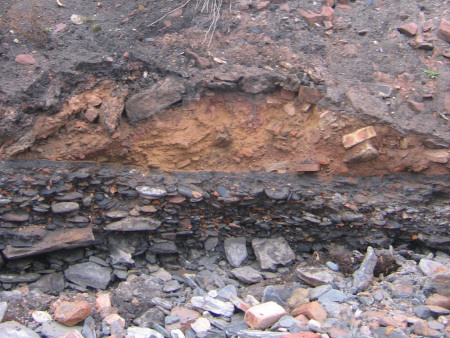 Eroded soils at East Wemyss