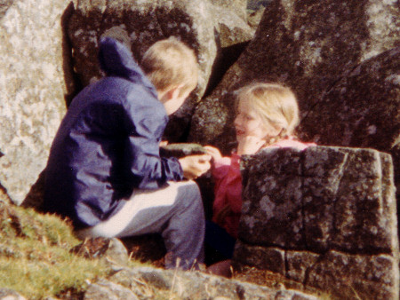Roy Shepherd and Naomi Shepherd fossil hunting in Shrophire