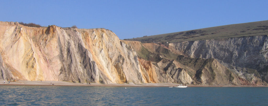 Alum Bay cliffs geology