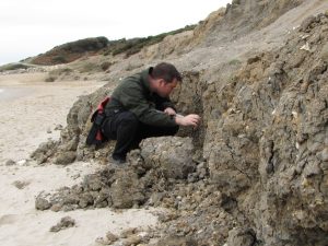 Barton on Sea fossil hunting
